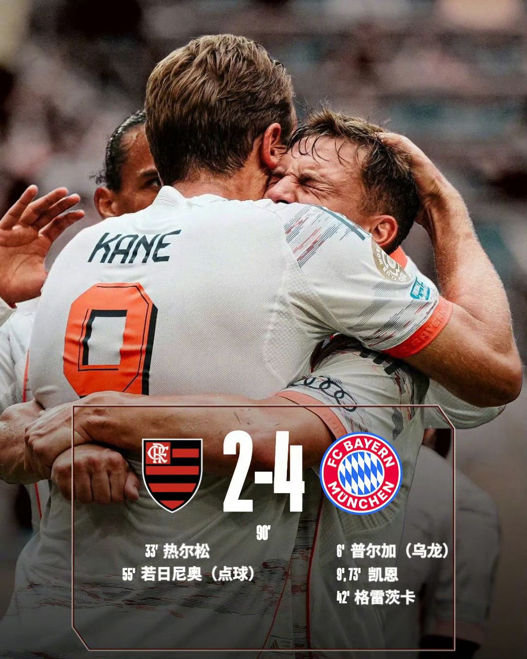 包含巴萨惜败拜仁，梅西迫使得分涌现败局的词条